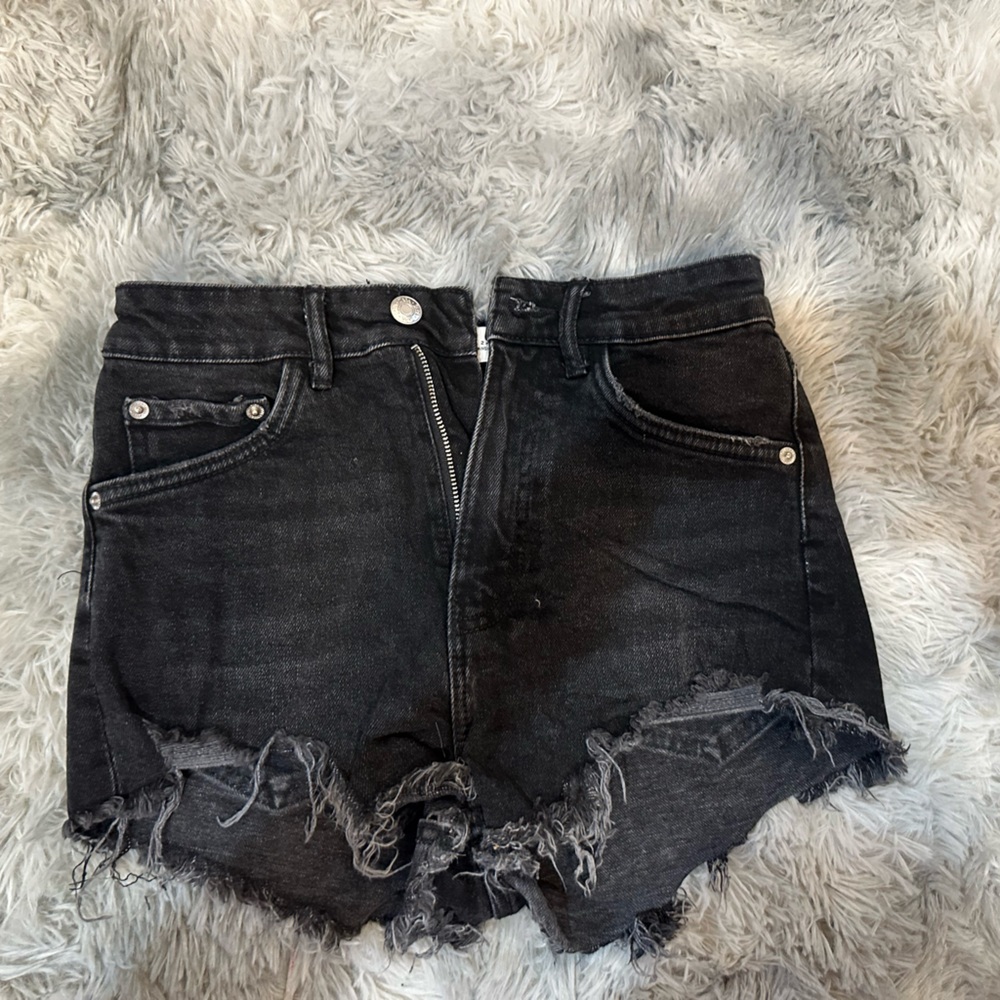 Zara black denim shorts - size 2